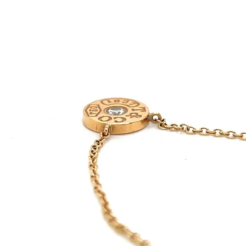 Tiffany & CO Diamond Circle Pendant 16" Necklace 18K Rose Gold with Box (view 8)