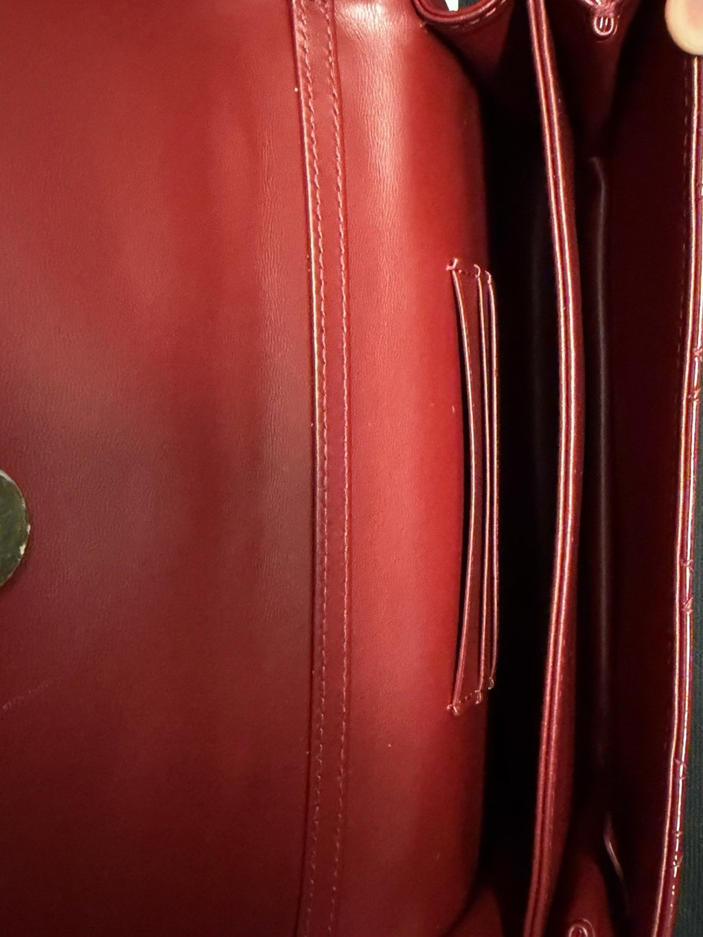 Christian Dior My Dior Mini Bag Cherry Red Patent Cannage Calfskin, Chain Strap — view 6