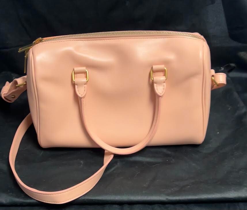 Saint Laurent Classic Baby Duffle Bag Pink Leather W Detachable Crossbody Strap (view 4)