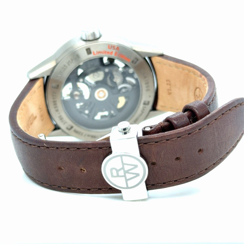 Raymond Weil Freelancer Automatic Blue Dial 2875-TIR-05500 Brown Leather USA LE (view 8)
