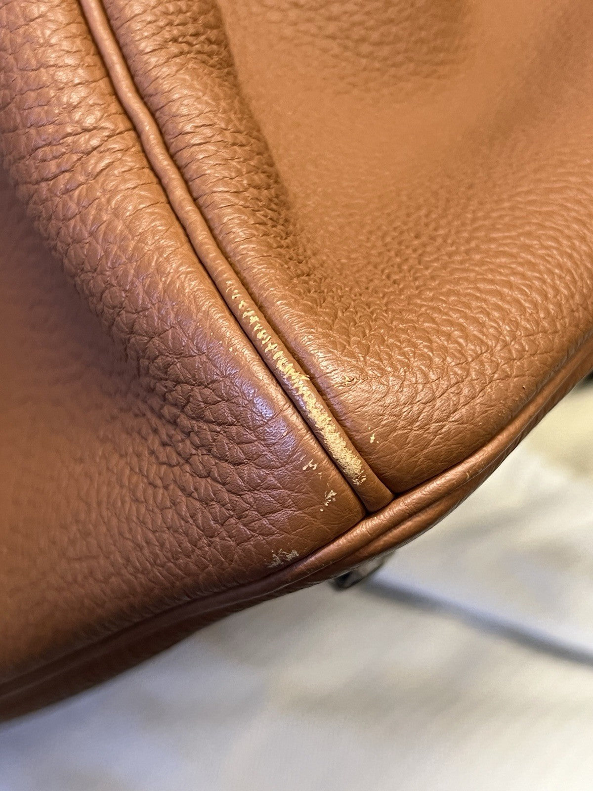 Hermes 2017 Birkin 35 Gold Togo Leather Palladium Hardware Top Handle Bag (view 21)