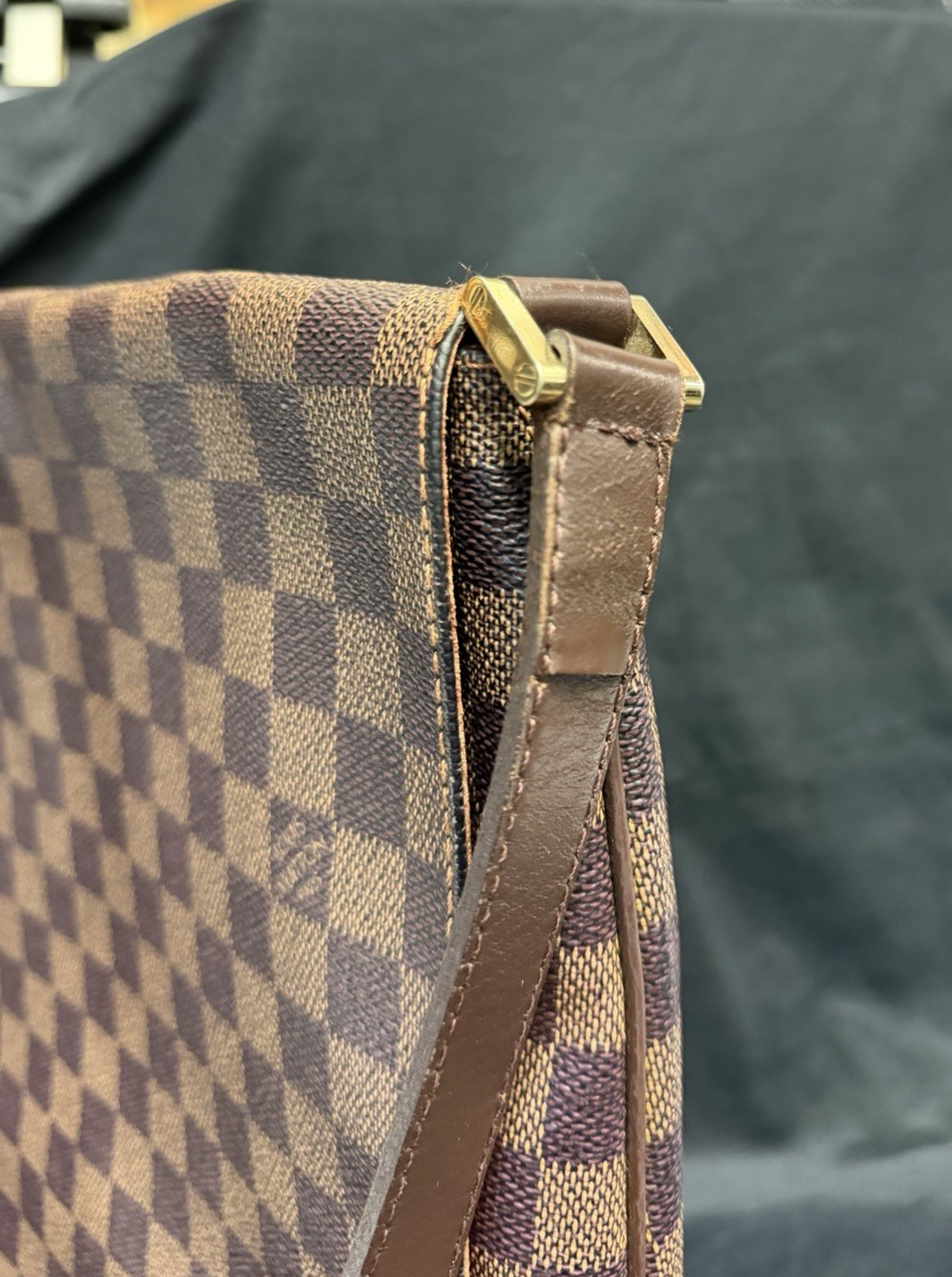 Louis Vuitton Musette Crossbody Brown Canvas Damier Ebene (view 9)