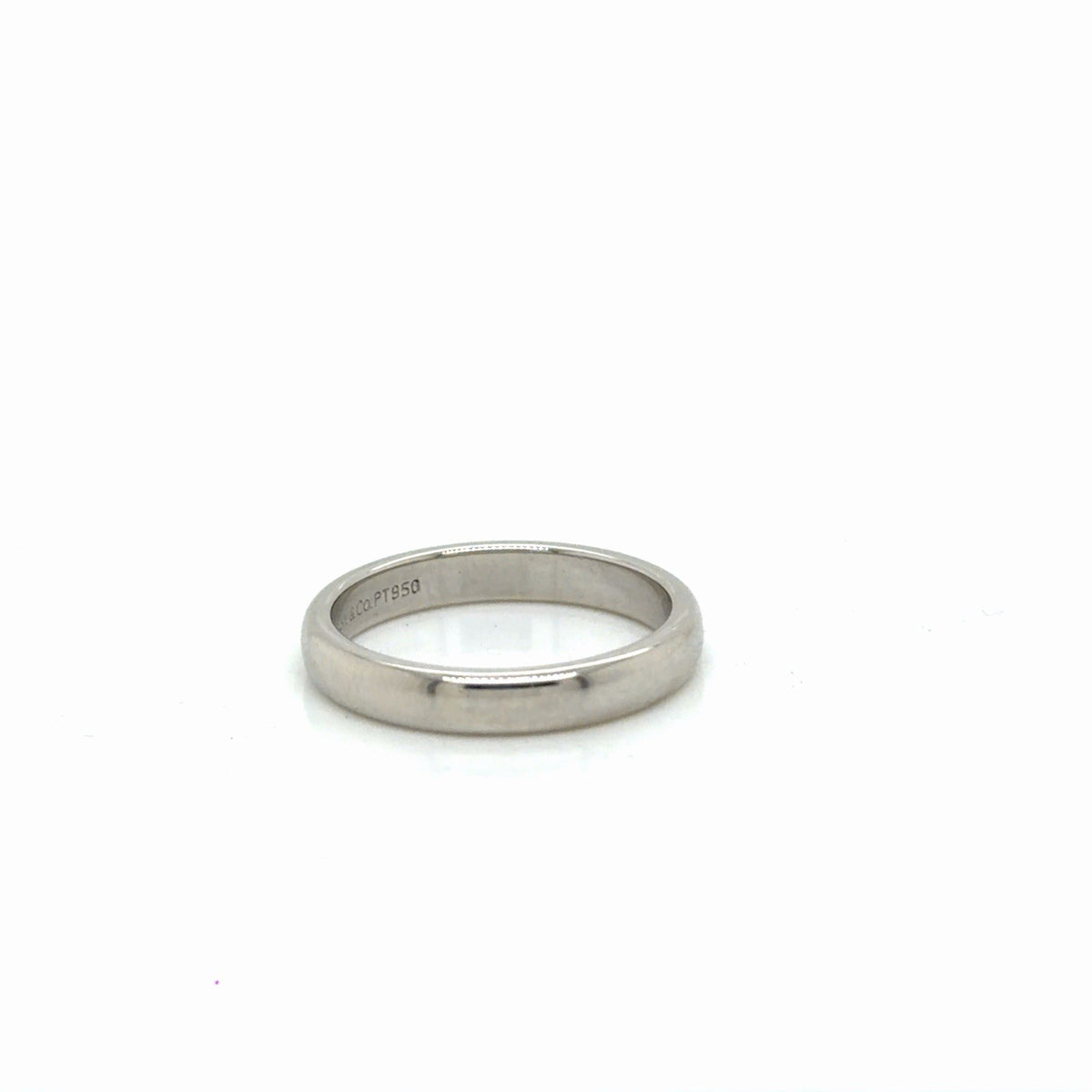 Tiffany & Co. Platinum 950 3mm Wedding Band Size 5 4.63g (view 3)