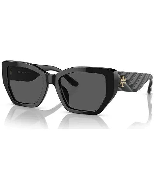 TORY BURCH SUNGLASSES TY7187U 170987 BLACK FRAME SOLID GREY LENS 140mm — Certified Authentic | San Diego Jewelry Buyers