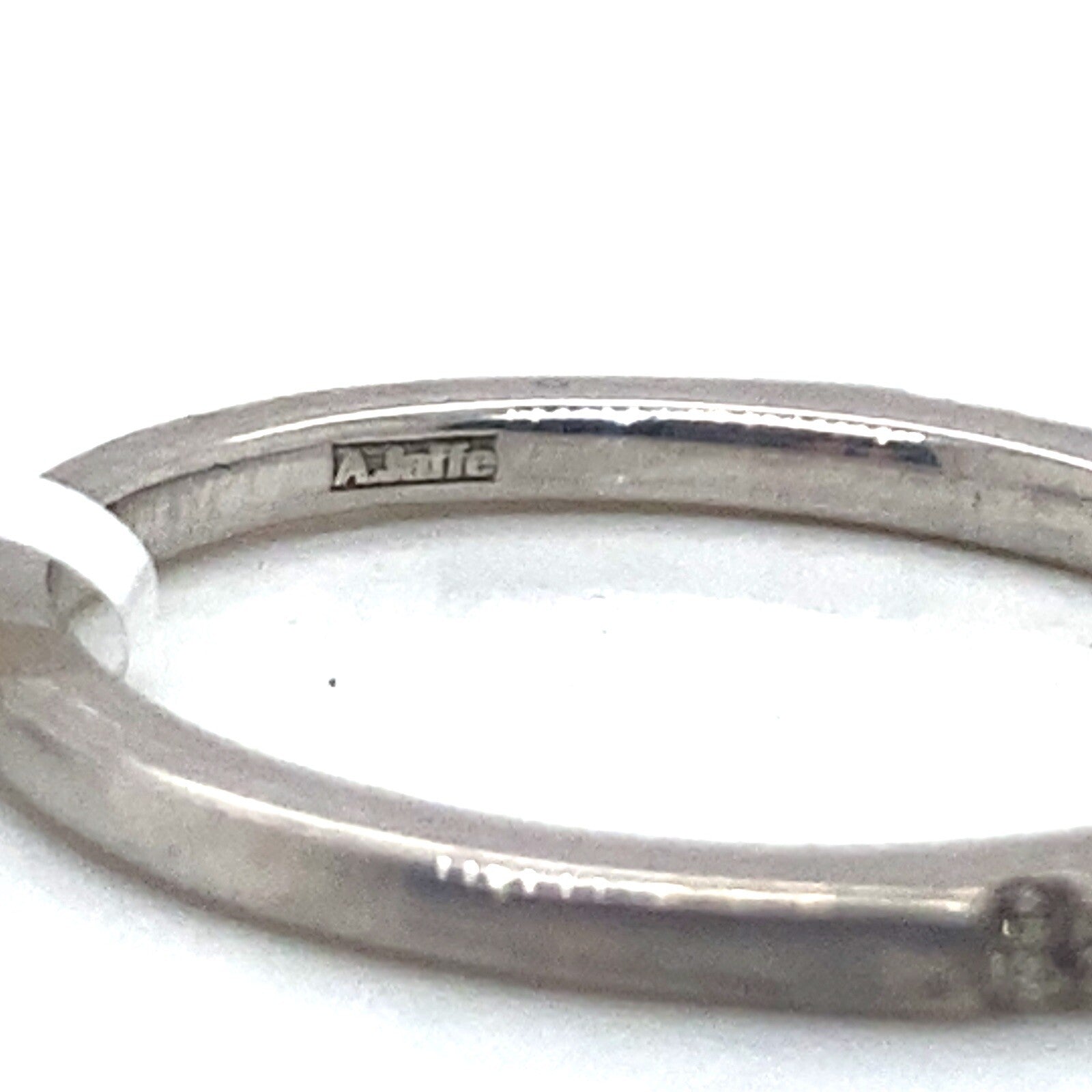 A.Jaffe 0.25tcw 14k White Gold A. Jaffe Diamond Wedding Band Ring Size 7 — view 4