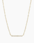 Gorjana Diamond Bar 14K Solid Gold Chain Necklace Adjustable 15-17 Inch (view 1)