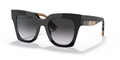 Burberry BE4364 KITTY Square Sunglasses BLACK FRAME GREY GRADIENT LENS 145MM (view 1)