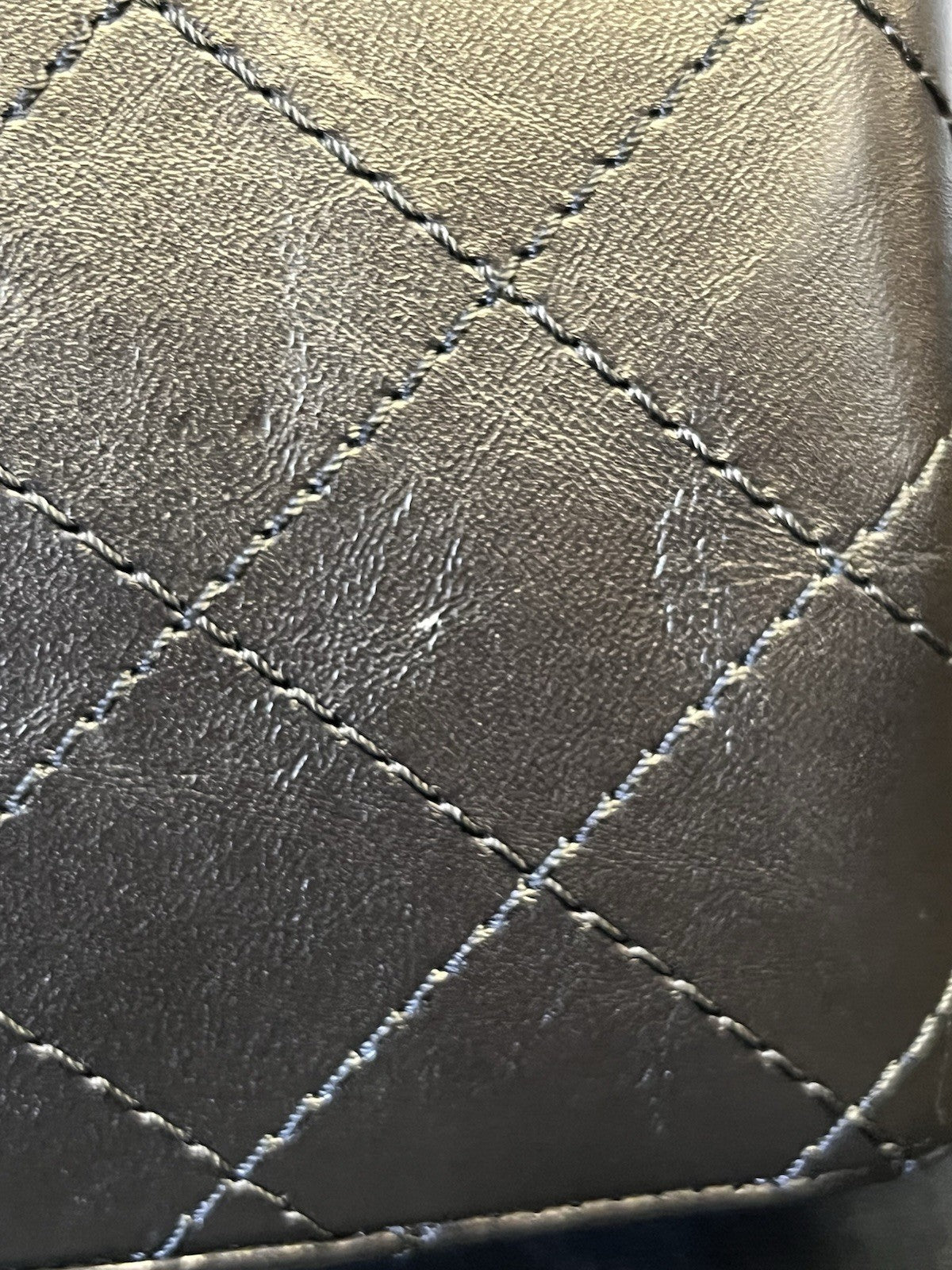 Chanel Large 2.55 Handbag Aged Calfskin & Gold-tone Metal Black & Organizer (view 16)