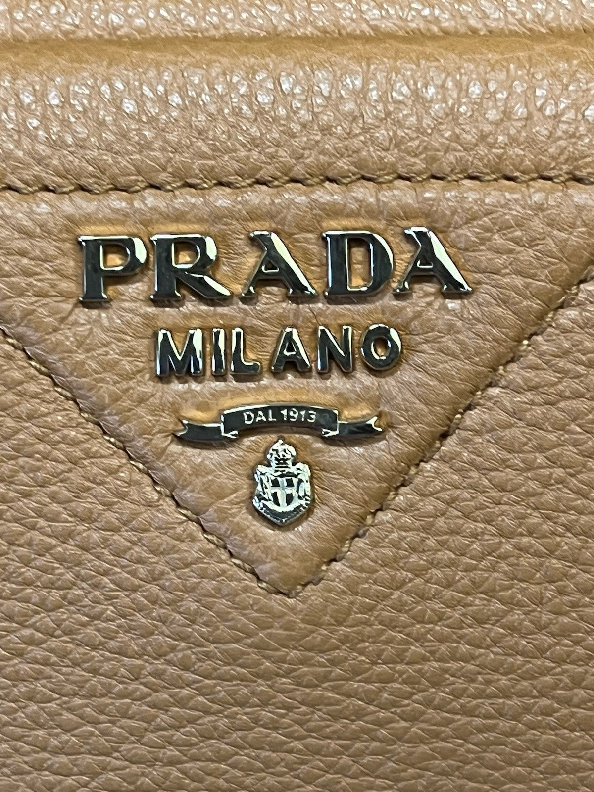 Prada Small Leather Shoulder Bag with Extra Strap Amber 1BH082_2DKV_F04GV_V_7NM (view 14)
