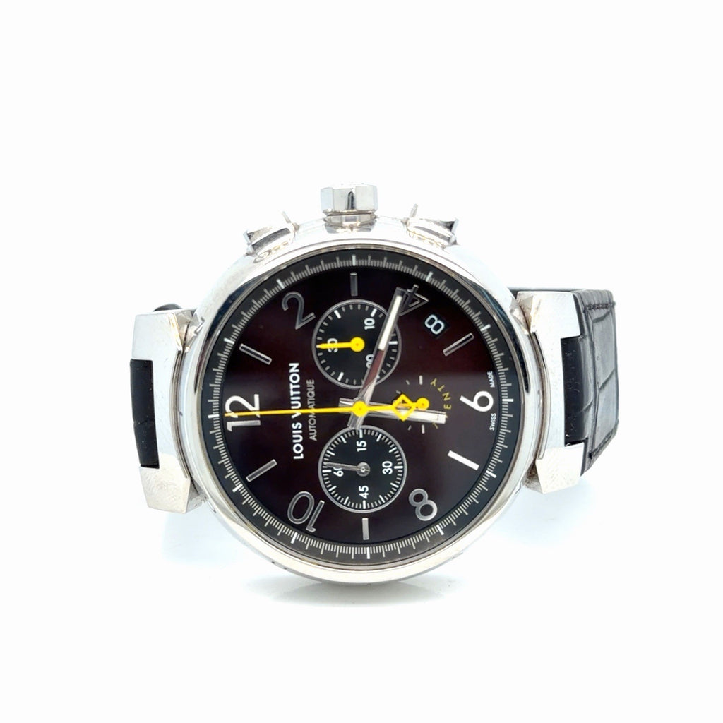 Louis Vuitton Tambour Twenty 20th Anniversary 41.5 mm Watch Black Strap QA1740 (view 2)