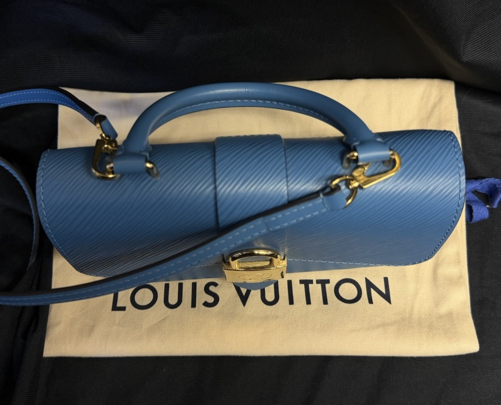 Louis Vuitton Locky BB Epi Leather Blue Top Handle Bag & Removable Strap (view 7)