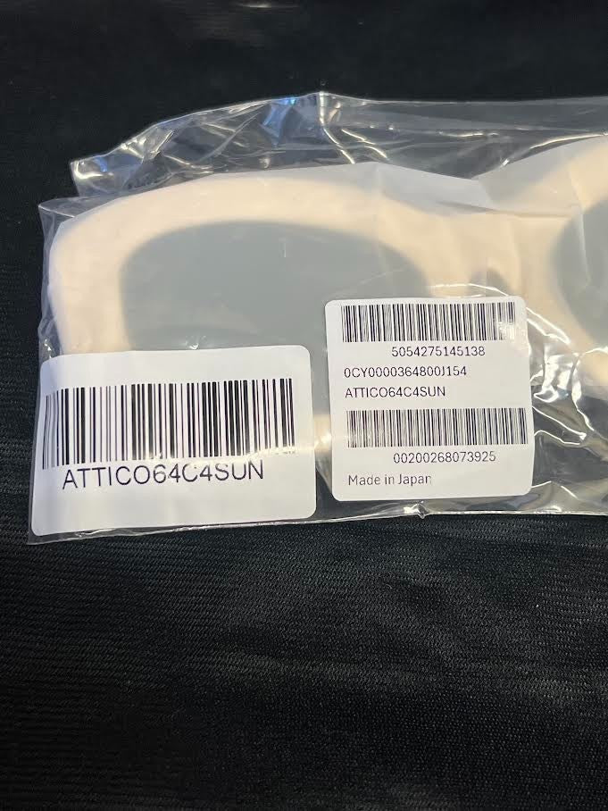 THE ATTICO x LINDA FARROW HARRY SUNGLASSES IVORY/GREEN ATTICO64C4SUN 140mm 54-22 — view 8