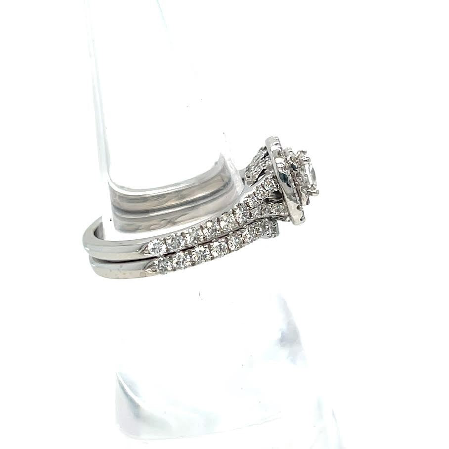 Neil Lane NEIL LANE 2 PIECE WEDDING/ENGAGEMENT DIAMOND RING SET 14K WHITE GOLD SIZE 5.75 — view 4
