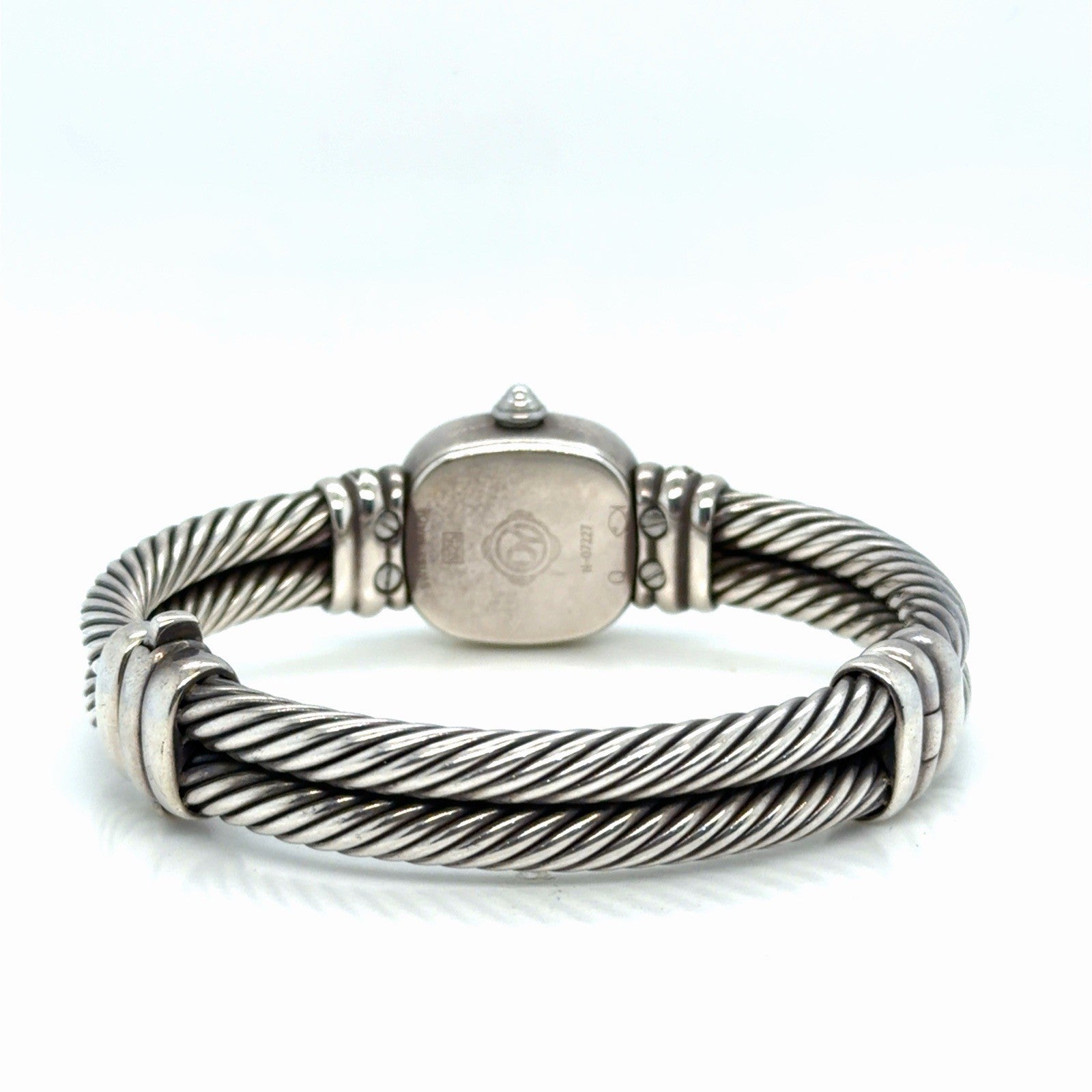 David Yurman Sterling Silver Watch with 0.27ctwa Diamonds & Mother of Pearl Dial — view 4