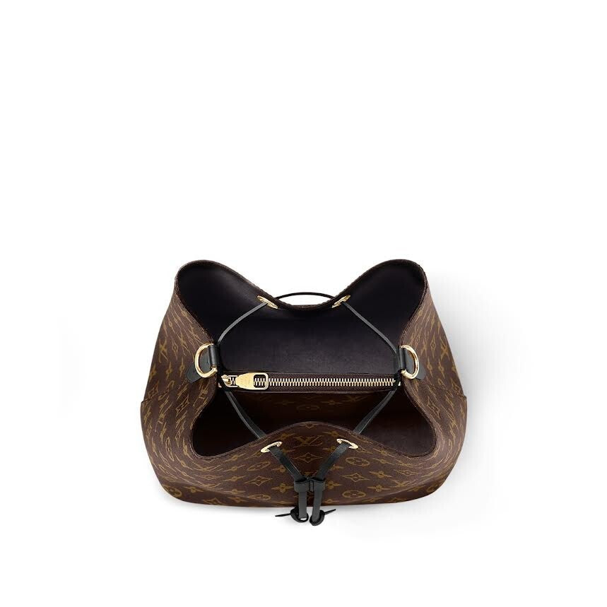 Louis Vuitton Neonoe MM Black Monogram M44020 Drawstring Bucket Bag (view 6)