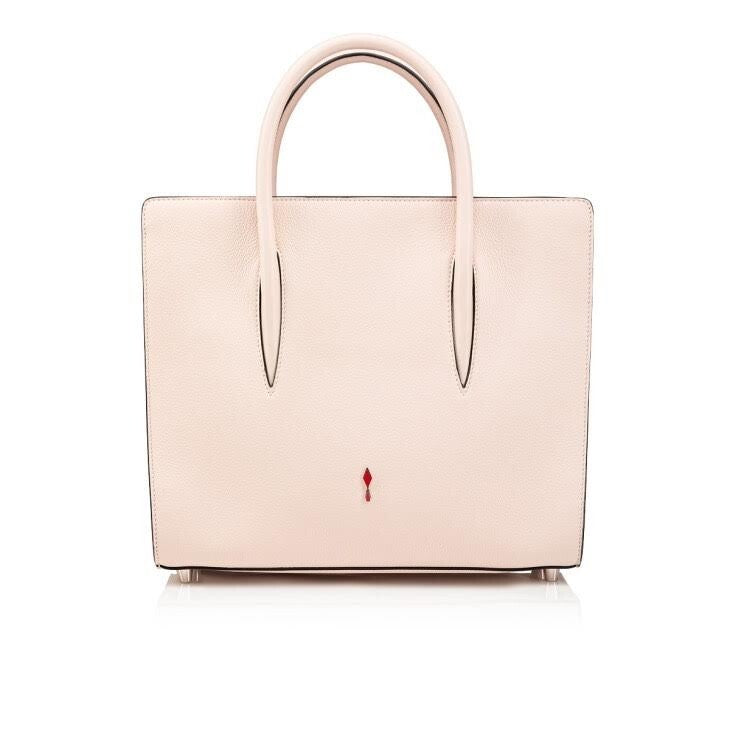 Christian Louboutin Paloma Medium Top Handle Bag Beige Leather Red Interior (view 2)