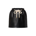 Louis Vuitton Mini Leather Skirt with Rope Belt Black Size 38/US 4-6 1AGHS1 (view 1)