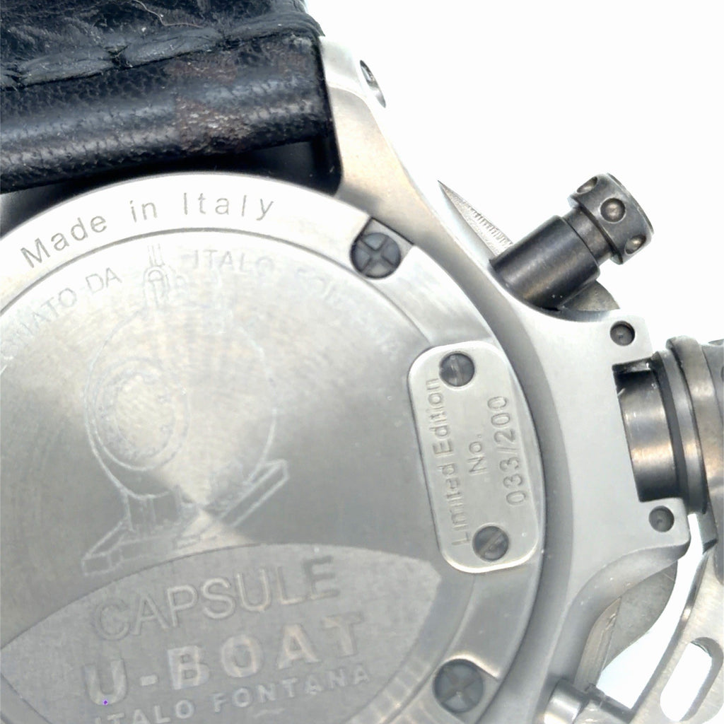U-Boat Capsule 50mm Automatic PVD BK BL UB8806 Black Dial, Steel, Leather (view 9)