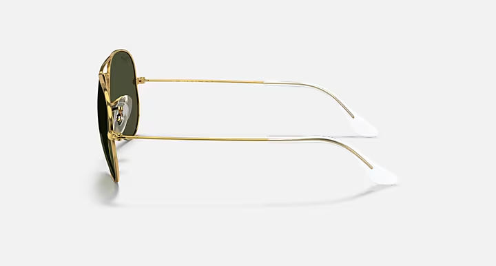RAY-BAN SUNGLASSES AVIATOR LARGE METAL RB3025 L0205 ARISTA G-15 GREEN 135mm — view 3