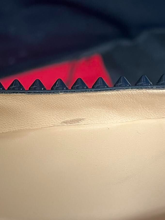 Christian Louboutin Calf Hair Spiked Malabar Hill Flat Size 38 (us 8) (view 12)