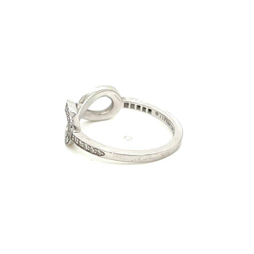 Tiffany & CO Platinum and Diamond Infinity Ring Size 4.5 (view 8)