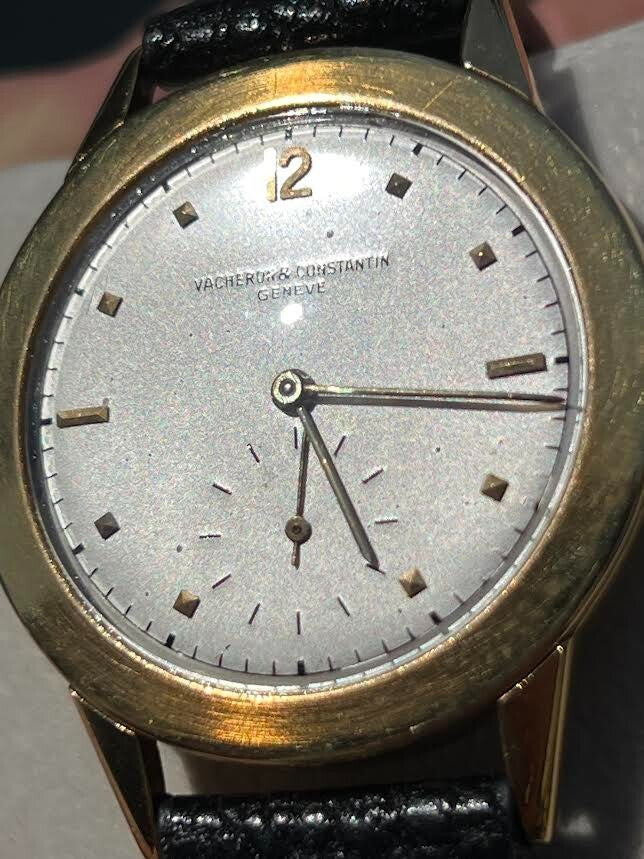 Rare Vintage Vacheron Constantin 4711 18k Yellow Gold Manual Wind 36.5mm Watch (view 7)