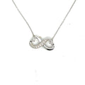 Tiffany & Co. TIFFANY & CO 18K WHITE GOLD PALOMA PICASSO DIAMOND INFINITY HEART NECKLACE 17 in — Certified Authentic | San Di