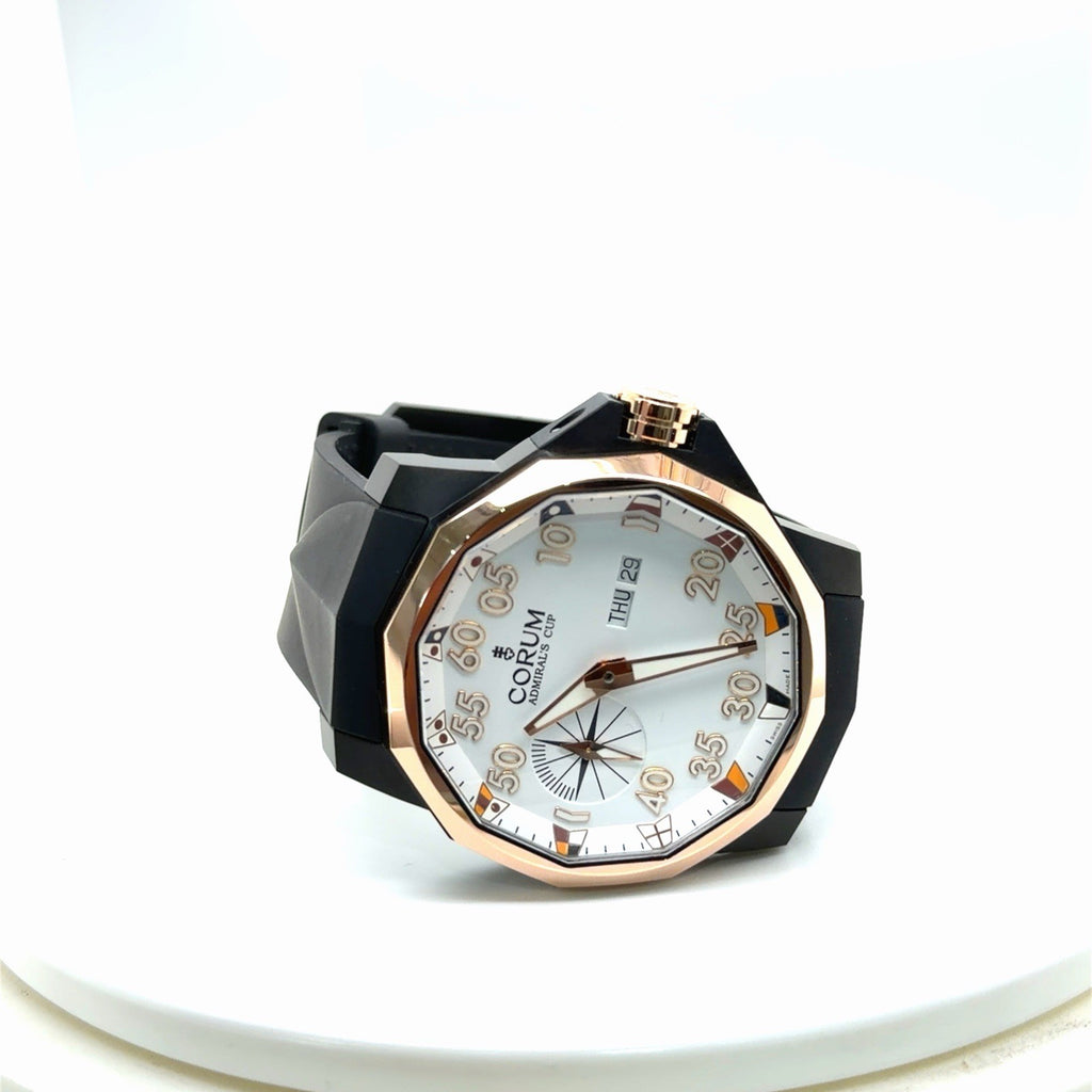 Corum Admiral's Cup 48mm 18k Rose Gold, Titanium White Dial A690/04315 (view 2)