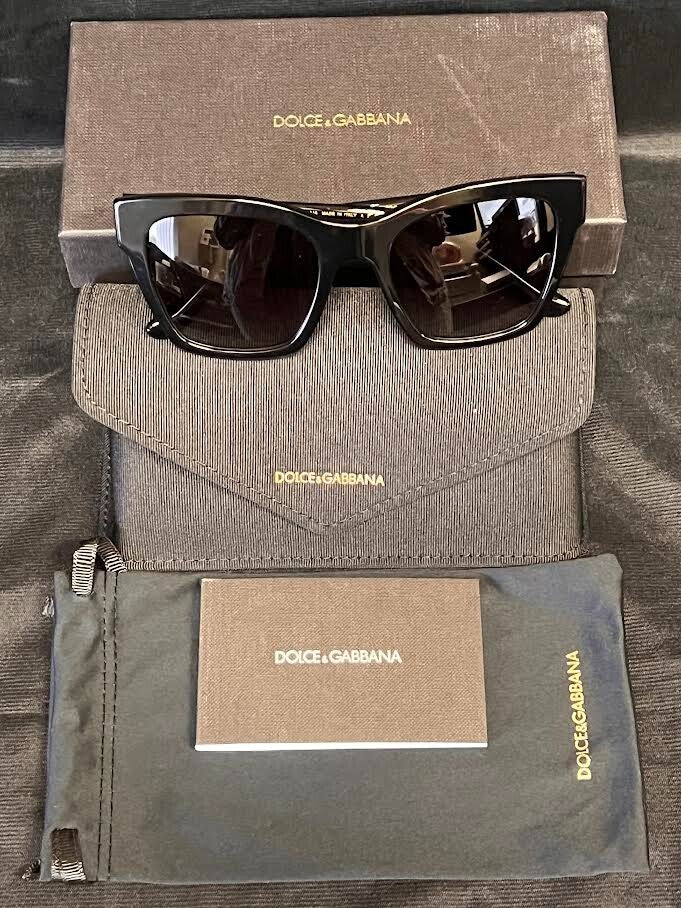 Dolce & Gabbana Sunglasses DG4384 501/8G Black Frame Grey Gradient Lens 145mm (view 6)
