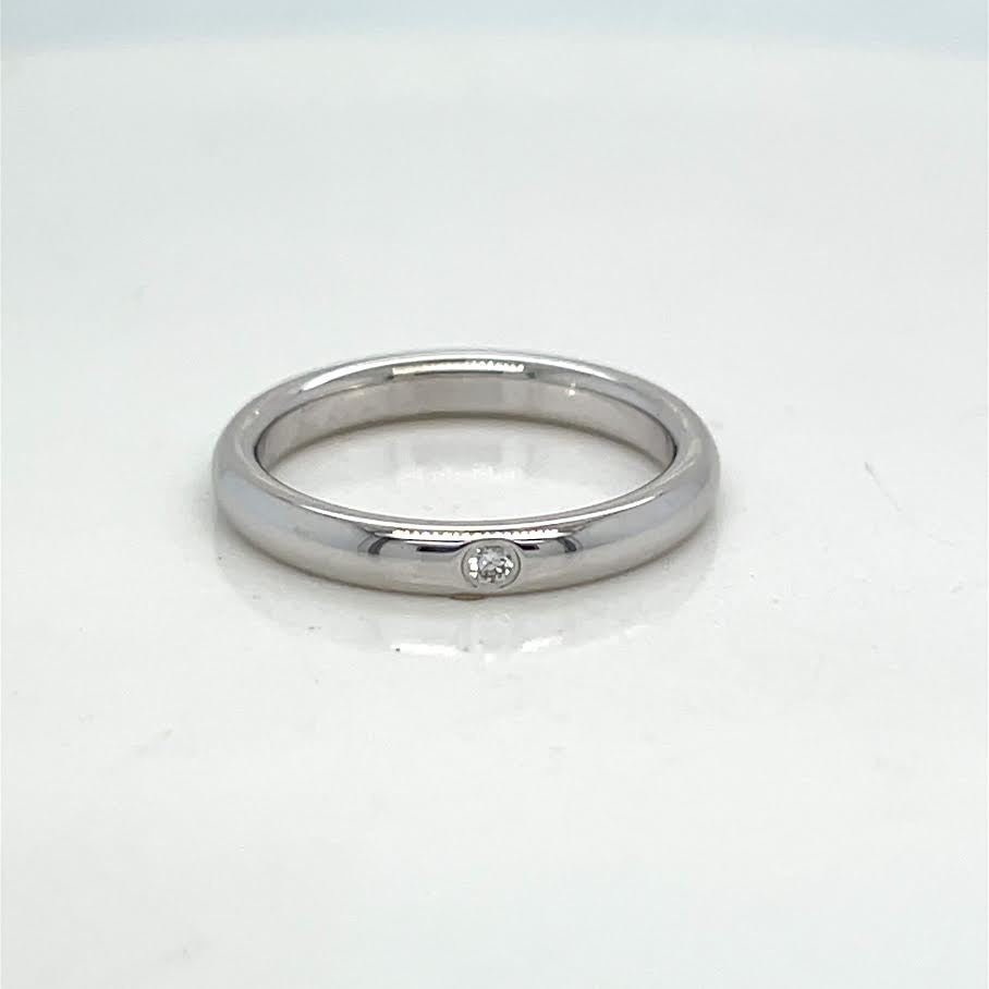 Tiffany & Co. Elsa Perreti Band Ring Round Brilliant Diamond Size 5 2.77mm (view 1)