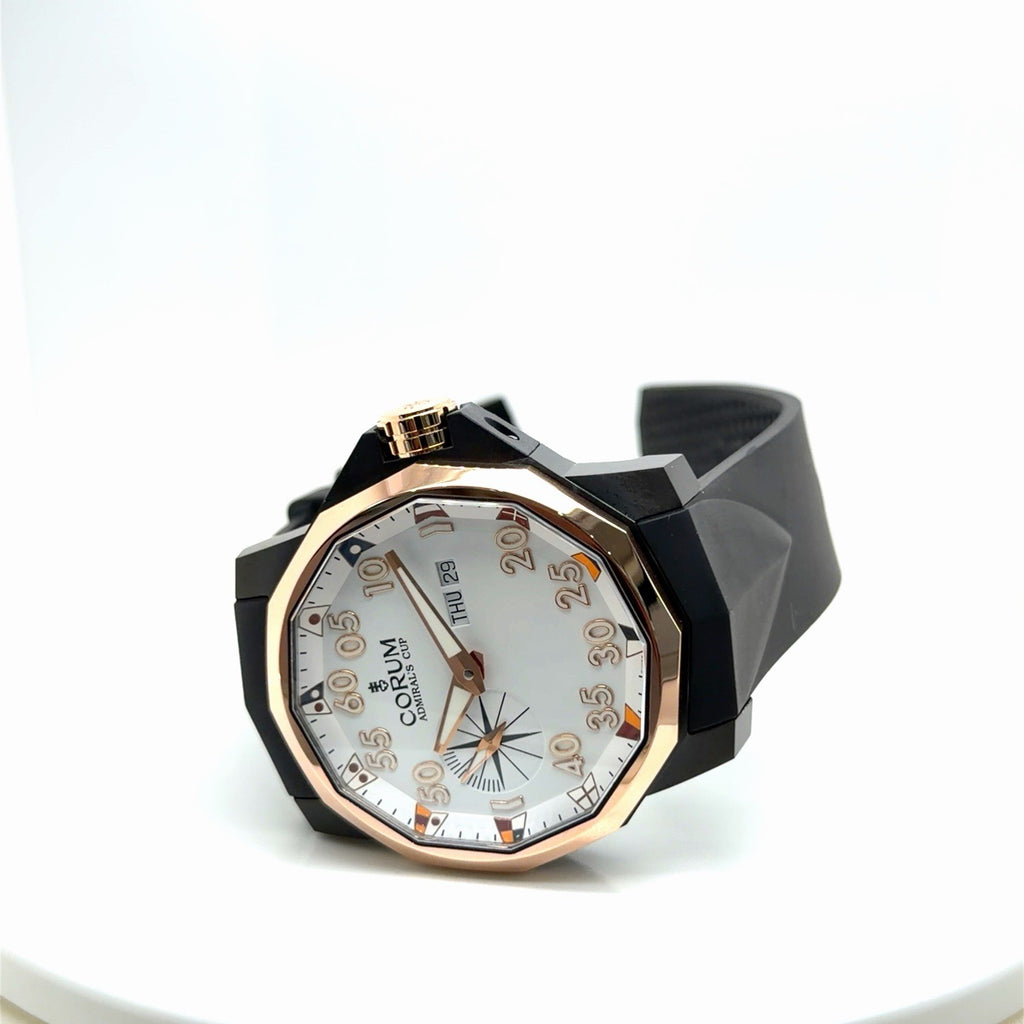 Corum Admiral's Cup 48mm 18k Rose Gold, Titanium White Dial A690/04315 (view 4)