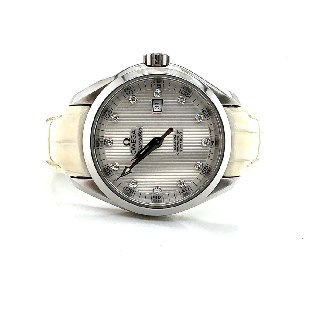 Omega Seamaster Aqua Terra 34mm 231.13.34.20.55.001 Diamond Dial Automatic Watch (view 1)