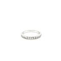 TIFFANY & CO. SETTING WEDDING BAND CHANNEL SET DIAMOND RING 2.5mm PLATINUM BAND — Certified Authentic | San Diego Jewelry Buy