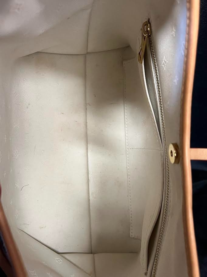 Louis Vuitton Monogram Jaquard Carryall PM Shoulder Bag, Pouch & Mirror Name Tag (view 7)