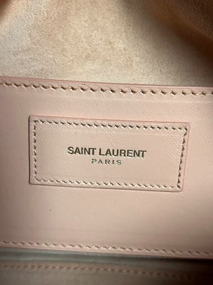 Saint Laurent Classic Baby Duffle Bag Pink Leather W Detachable Crossbody Strap (view 9)