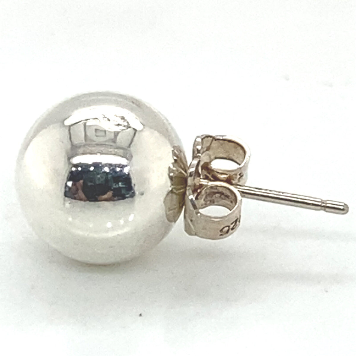 Tiffany & Co. Sterling Silver 10mm Bead Ball Stud Earrings (view 4)