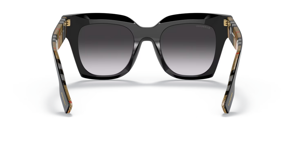 Burberry BE4364 KITTY Square Sunglasses BLACK FRAME GREY GRADIENT LENS 145MM (view 4)