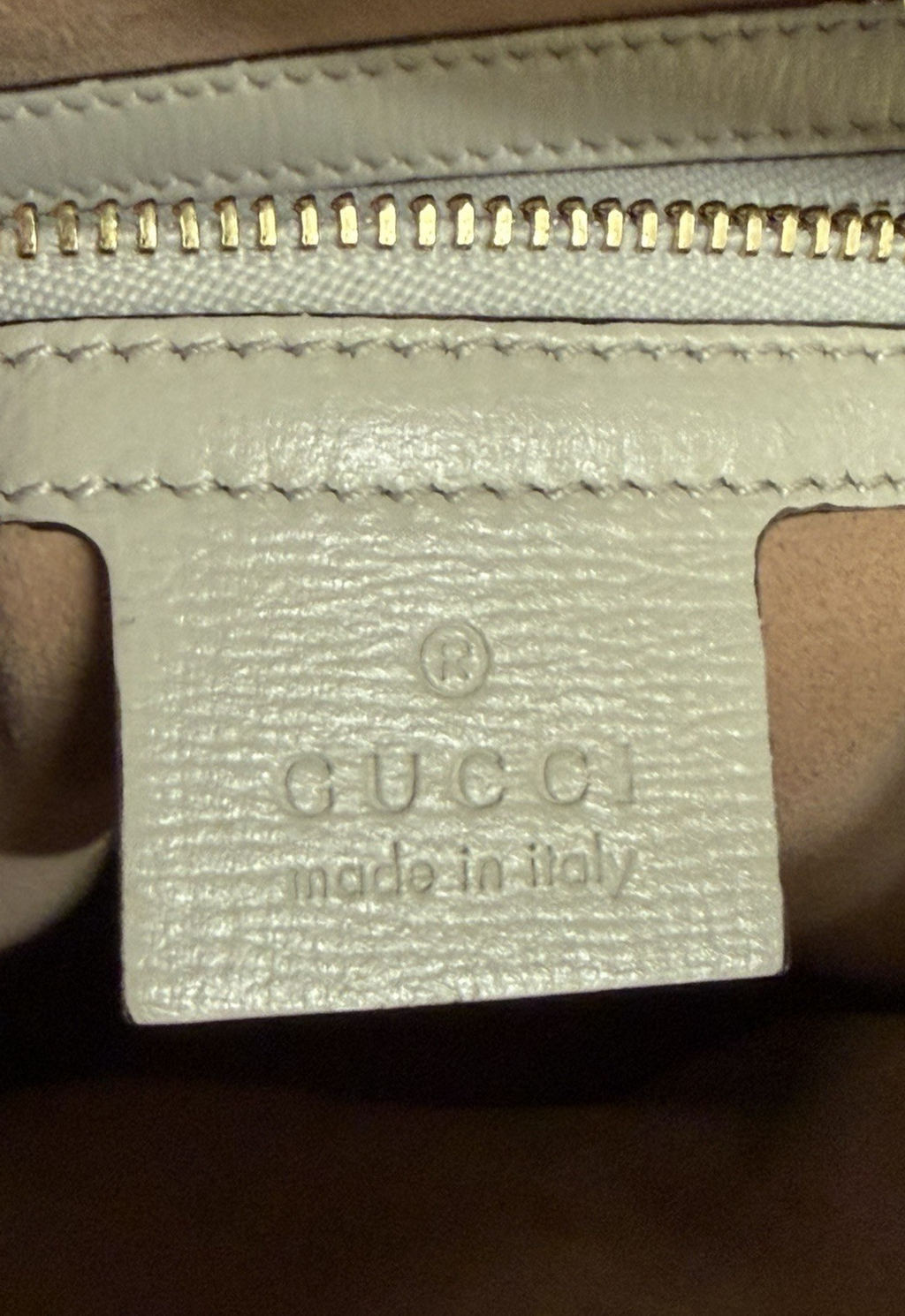 Gucci Horsebit 1955 Crossbody Bag Adjustable Strap Cream Leather, Gold Hardware (view 13)