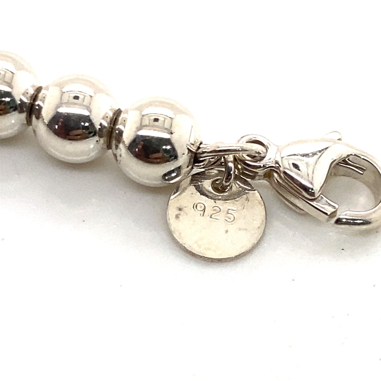 Tiffany & Co. Sterling Silver Graduating Bead Ball Necklace 16" — view 3