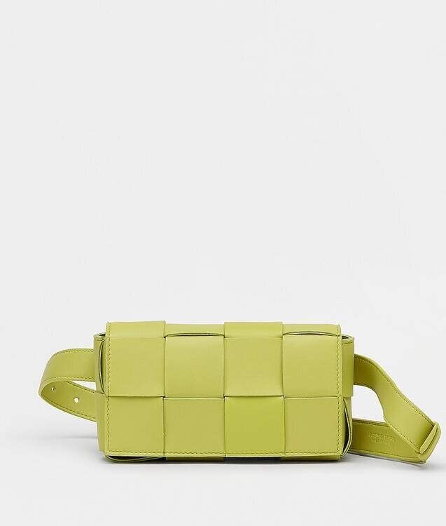 Bottega Veneta Belt Cassette Acidkiwi Intrecciato Nappa Leather Adjustable Strap (view 1)