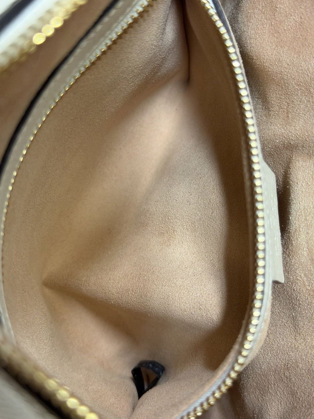 Gucci Horsebit 1955 Crossbody Bag Adjustable Strap Cream Leather, Gold Hardware (view 10)