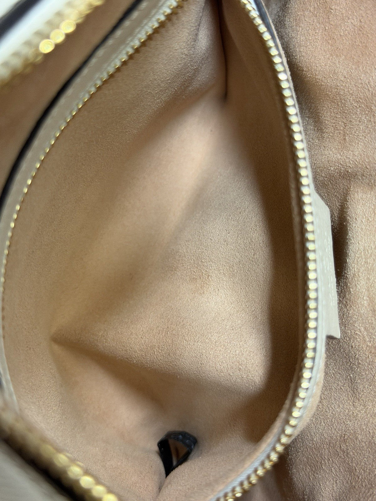 Gucci Horsebit 1955 Crossbody Bag Adjustable Strap Cream Leather, Gold Hardware (view 10)