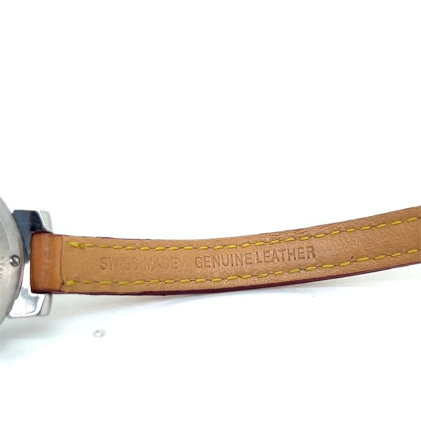 Louis Vuitton Tambour Triple Tour Watch Brown Dial Tan Leather Wrap Strap 28MM (view 8)