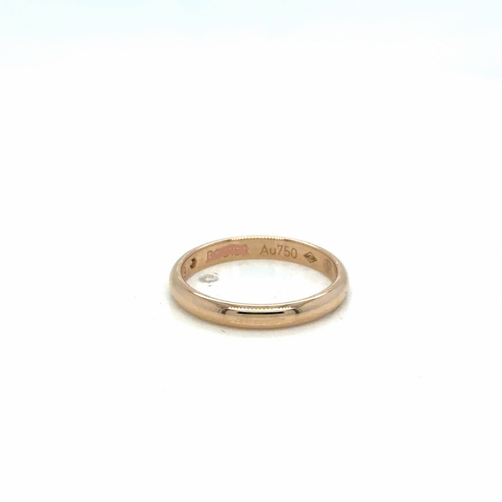 Cartier 1895 Wedding Band 2.6 mm, 1 diamond 18k Rose Gold 2.16g Size 49 (5) — view 5