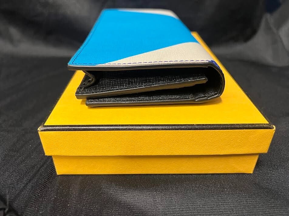 Fendi Monster Leather Wallet 7M0186 1CM F0U9N with Zip Pocket Credit Cards (view 4)