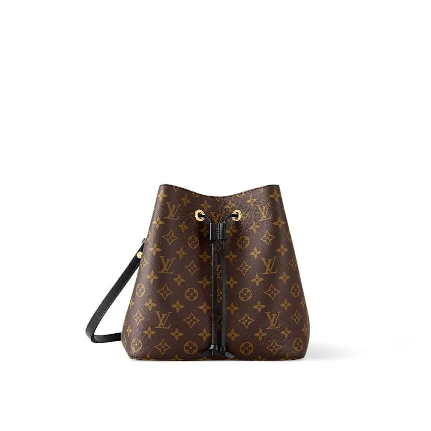 LOUIS VUITTON NEONOE MM BLACK MONOGRAM M44020 DRAWSTRING BUCKET BAG — Certified Authentic | San Diego Jewelry Buyers