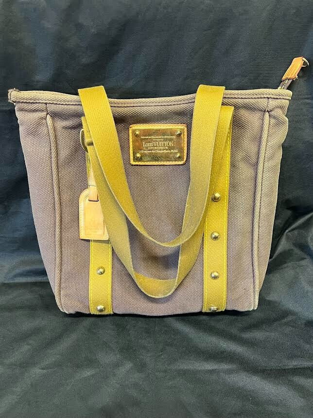 Louis Vuitton Antigua Cabas MM Double Handle Shoulder Bag Brown Canvas (view 2)