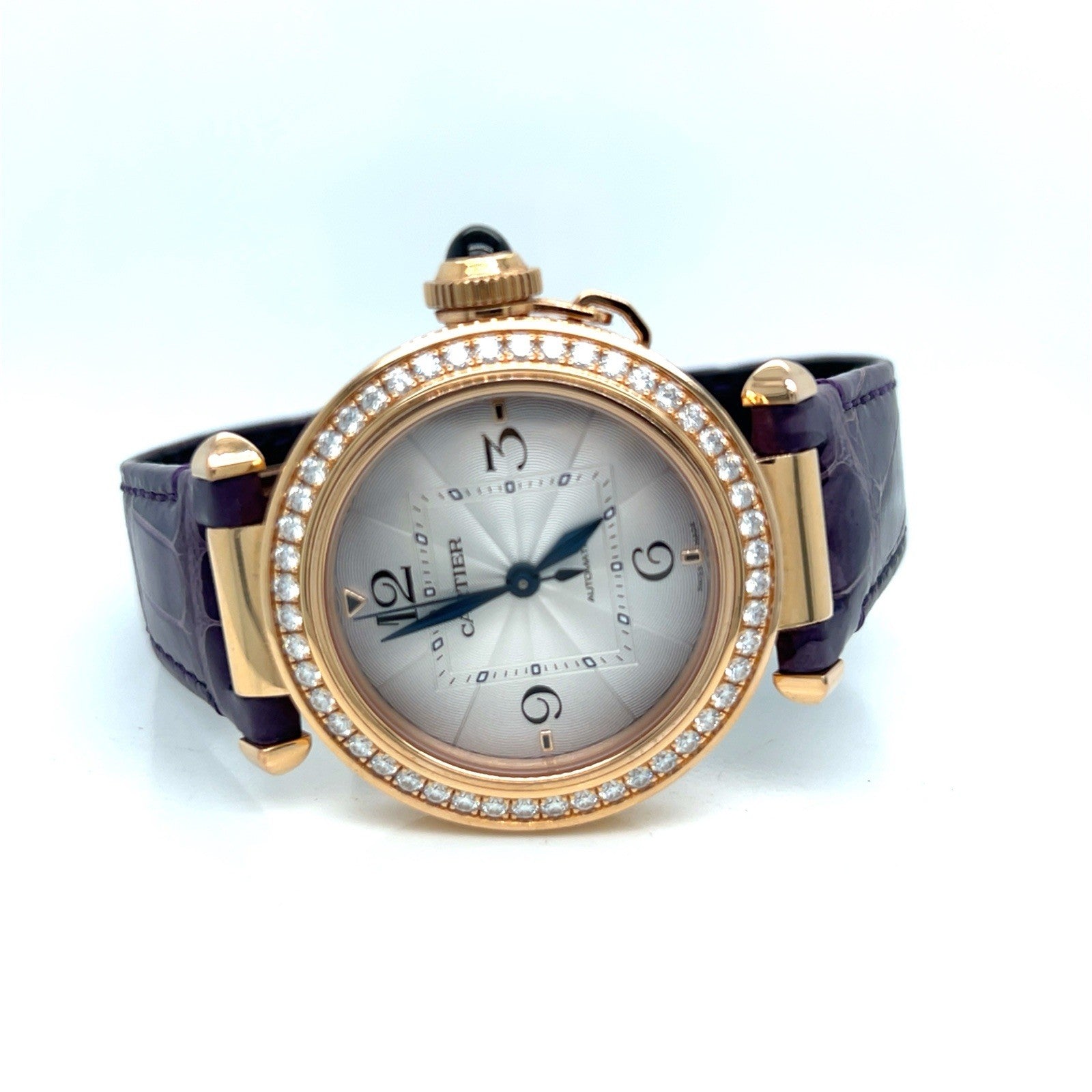 CARTIER PASHA 35MM 18K ROSE GOLD DIAMOND BEZEL WJPA0012 EXTRA STRAPS, BOX — view 2