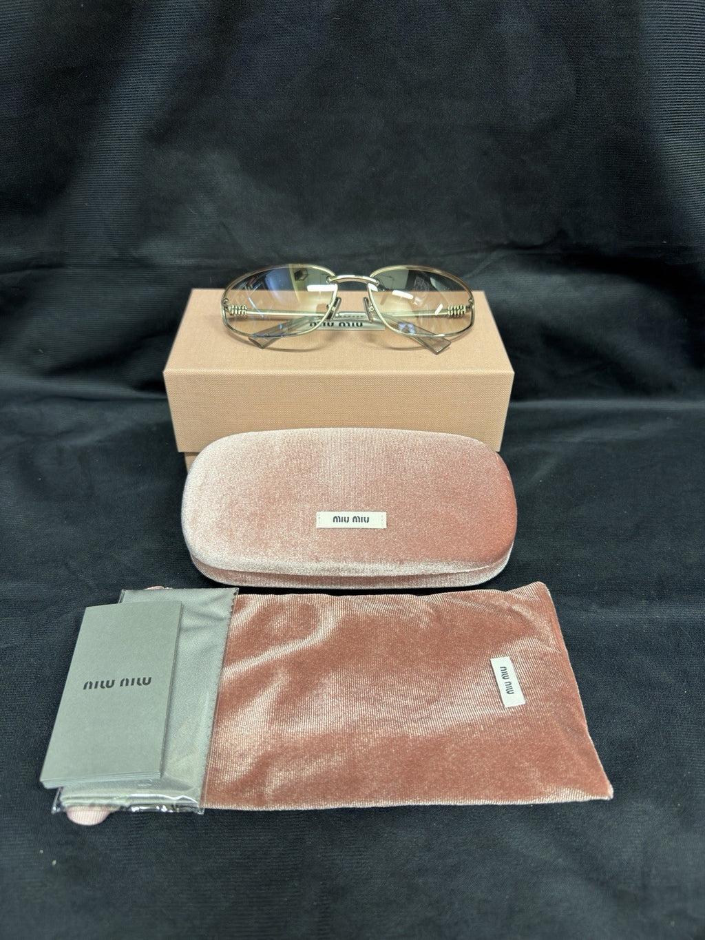 Miu Miu Sunglasses MU A50S 1BC8H1 68-15 Silver Clear Silver Gradient (view 6)