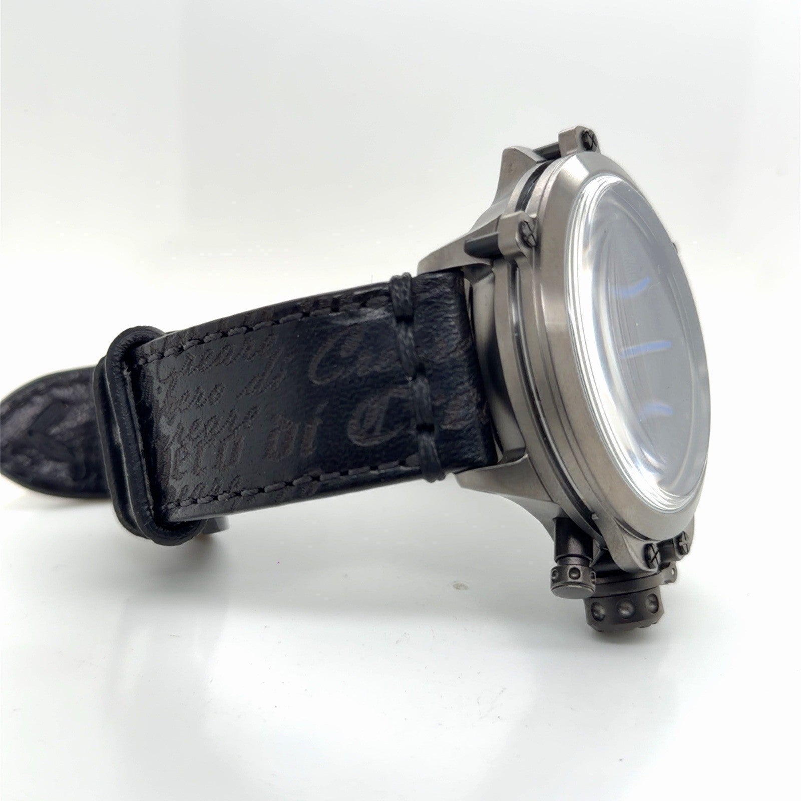 U-Boat Capsule 50mm Automatic PVD BK BL UB8806 Black Dial, Steel, Leather (view 6)